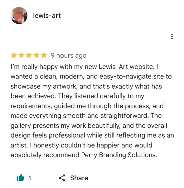 Lewis Art Google Review