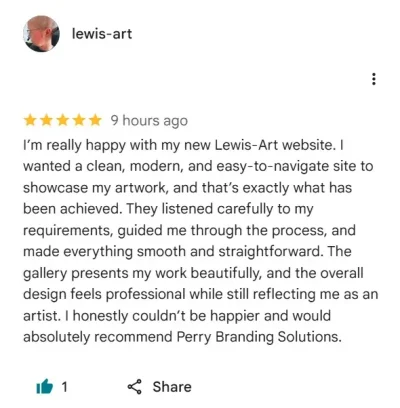 Lewis Art Google Review